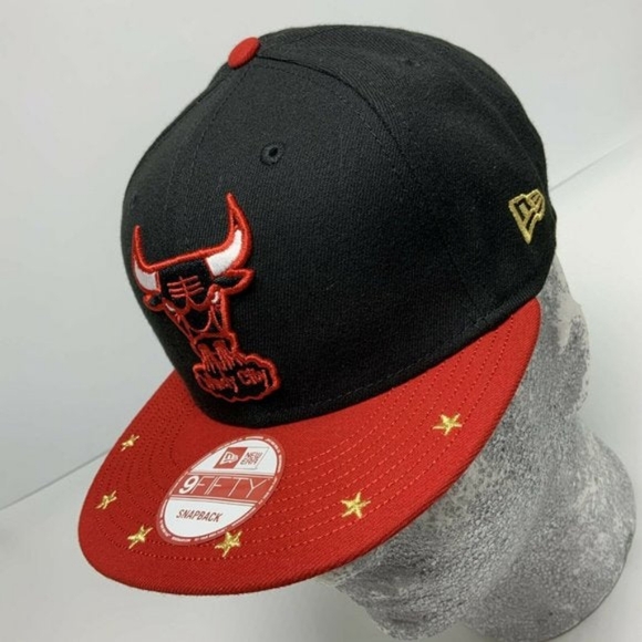 Men's New Era Cap Bk | Rd Chicago Bulls 6-Time Champions 9FIFTY NWT - Picture 2 of 6